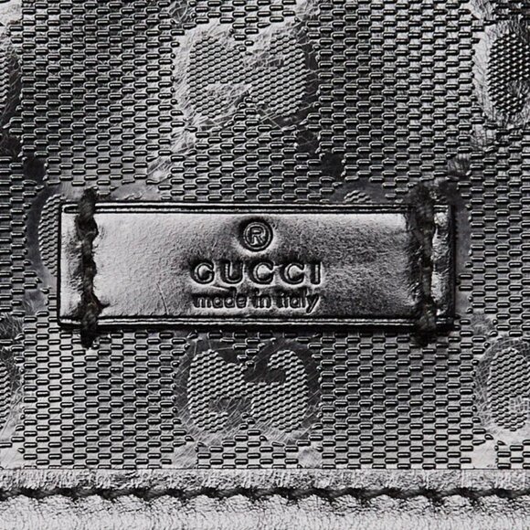 Gucci Black GG Imprime Coated Canvas Medium Messenger Bag - Picture 11 of 12